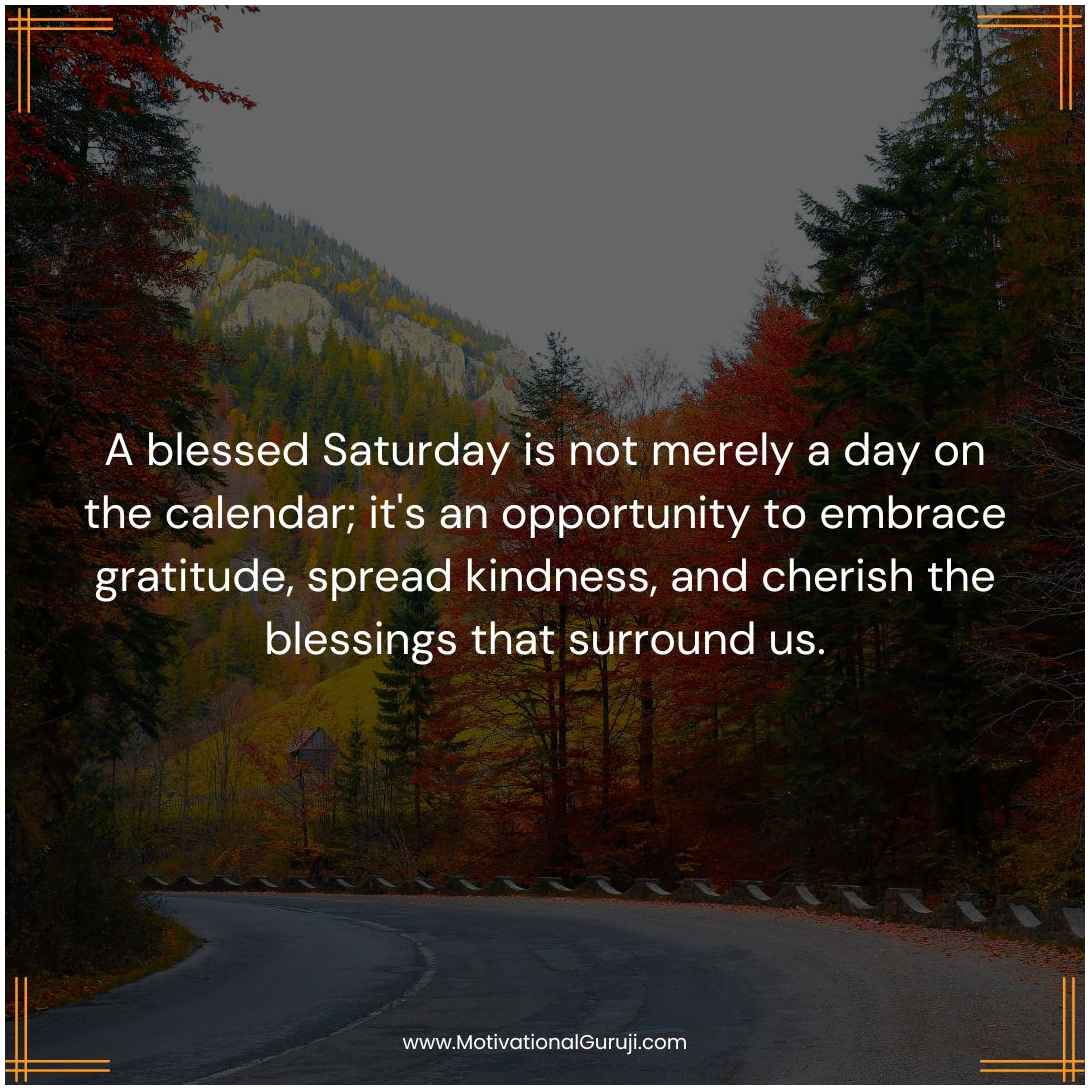 Blessed Saturday Quotes