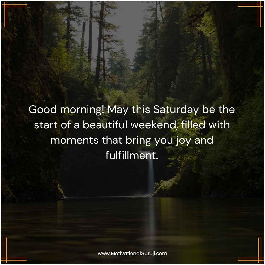 Good Morning Saturday Blessings