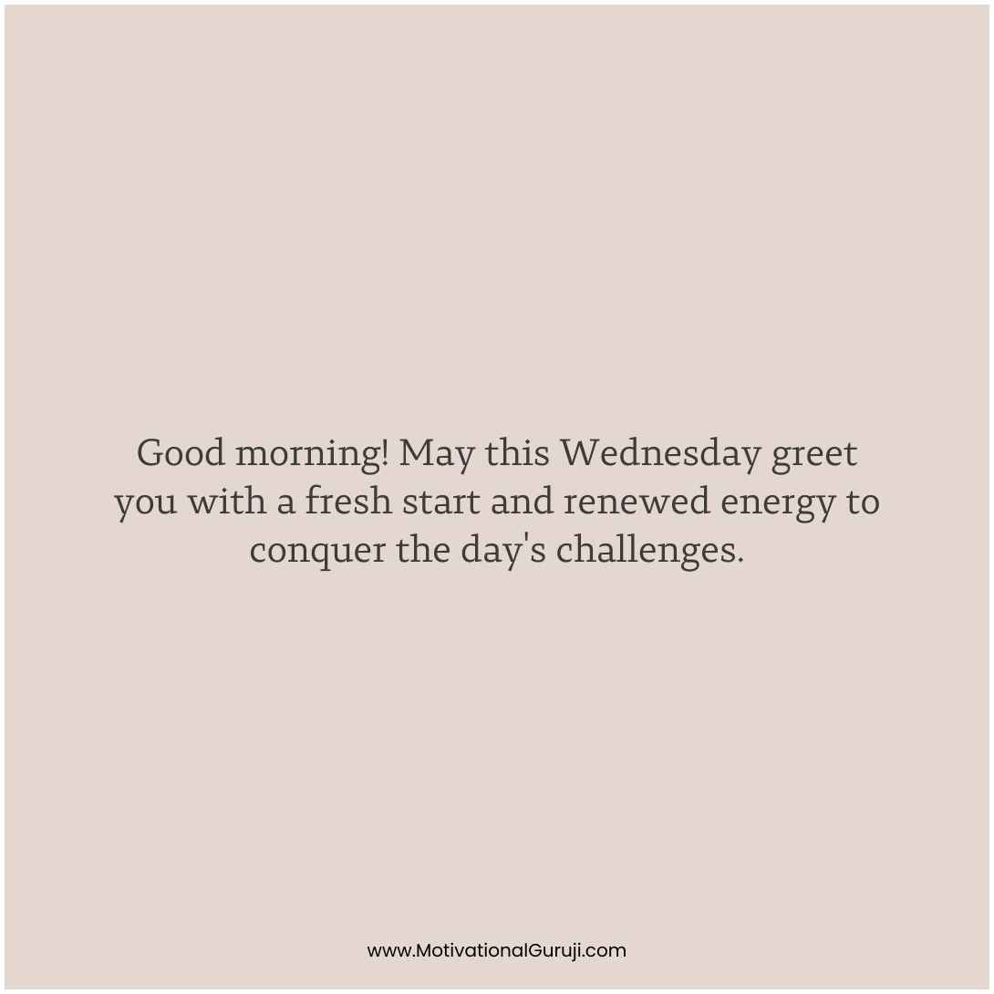 Good Morning Wednesday Blessings