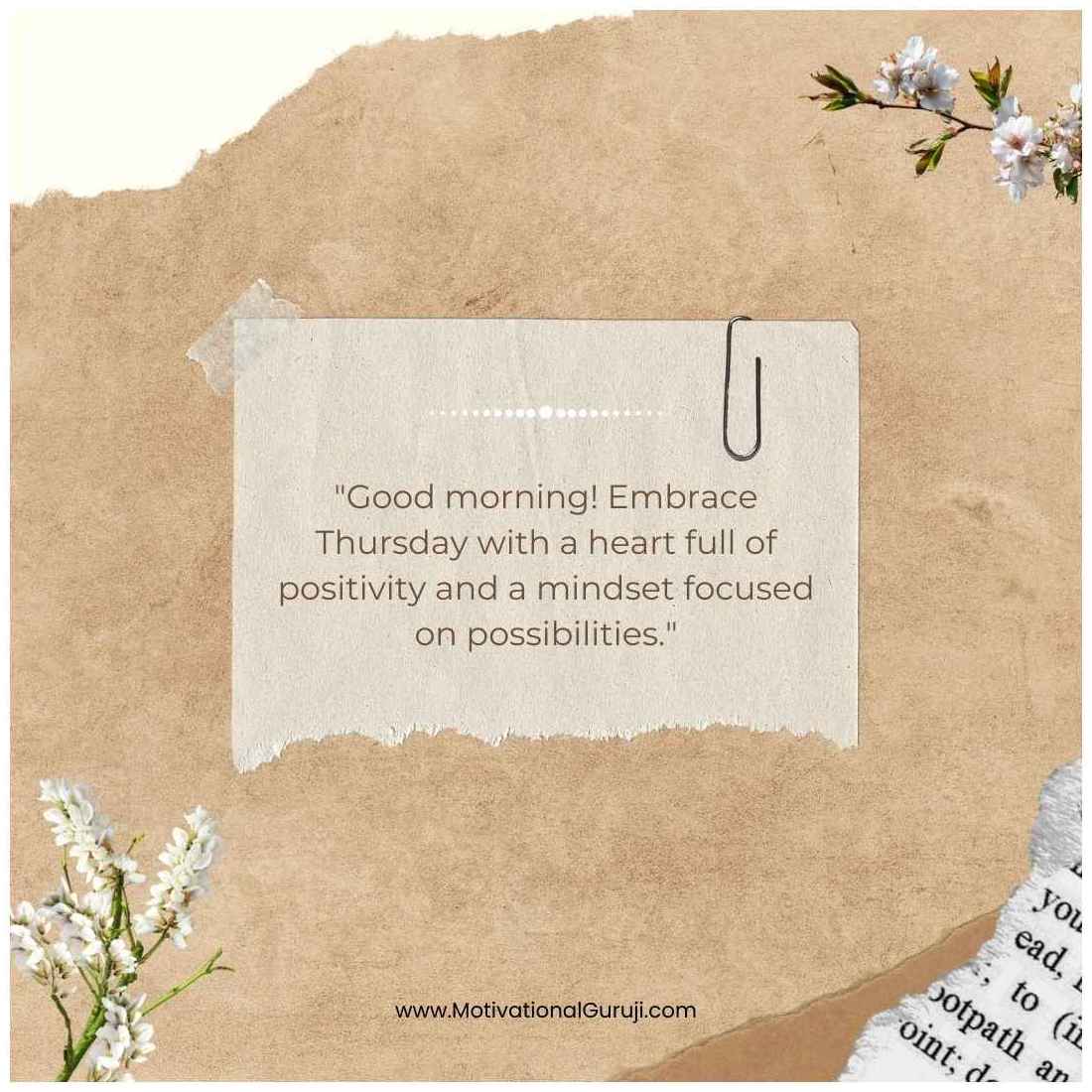 Positive Good Morning Thursday Quotes