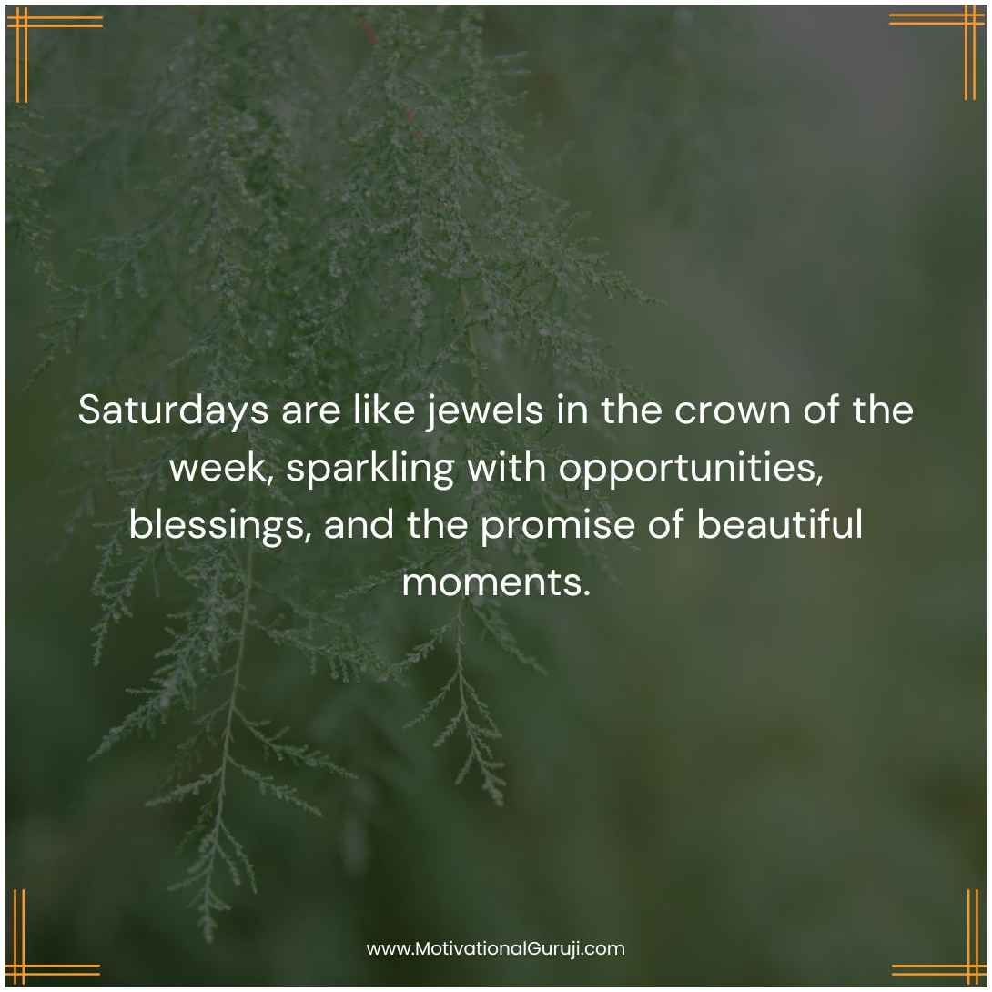 Saturday Blessings Quotes