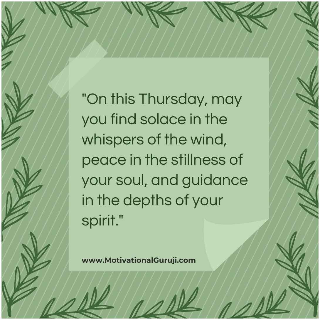 Spiritual Inspiration Thursday Blessings