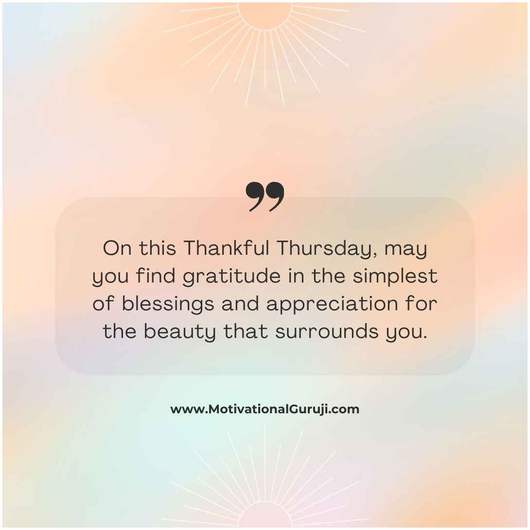 Thankful Thursday Blessings