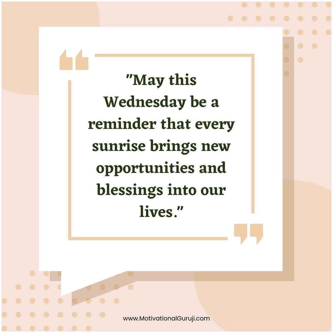 Wednesday Blessings Quotes